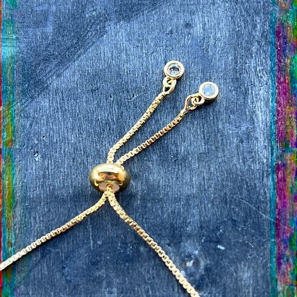 Rainbow Cross 24k gold plated bracelet - Picture 6 of 7